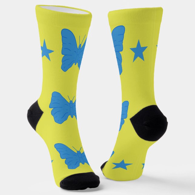 Calcetines Men crew socks with flag of Bady Bassit, Brazil (Angular)