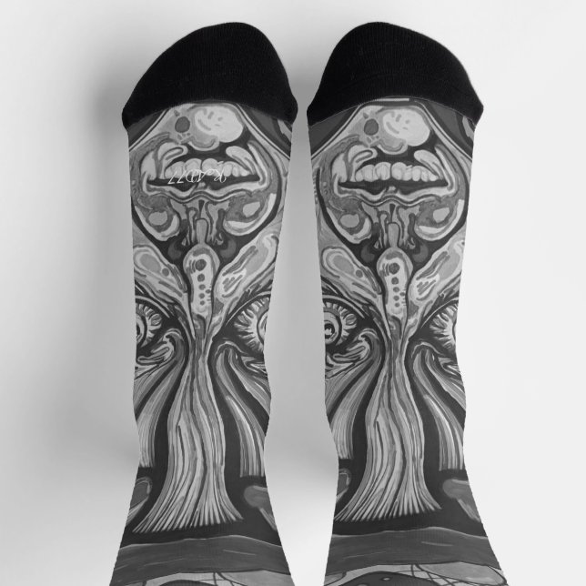 Calcetines Mental Mayhem (Arriba)