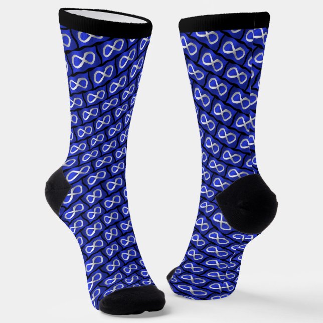Calcetines Metis Flag Socks Native Art Flag Socks Customize (Angular)