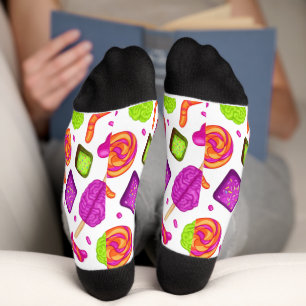 Calcetines Mezcla de dulces espeluznantes zombies para Hallow