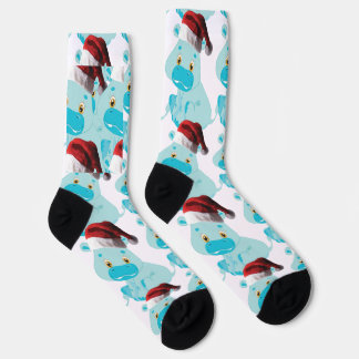 Calcetines Mi bebé hipopótamo de Navidad