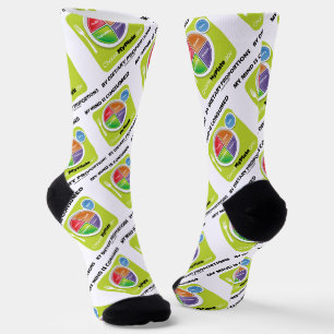 Calcetines Mi Mente Está Consumida Por Proporciones Dietética