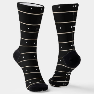 Calcetines Minimalista negro y blanco con rayas horizontales