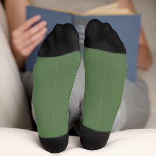 Calcetines Minimalista verde salvia y negro color trendy acog