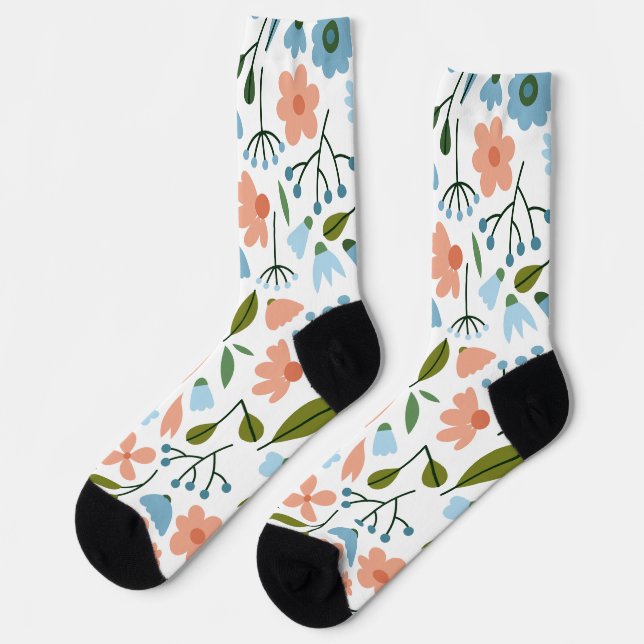 Calcetines Mínimo Primavera Floral (Izquierda)