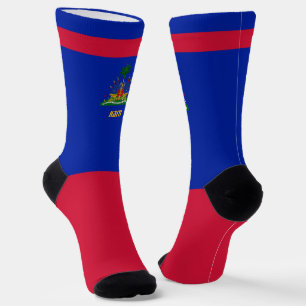 Calcetines Moda haitiana Socks, bandera haitiana, patriótico
