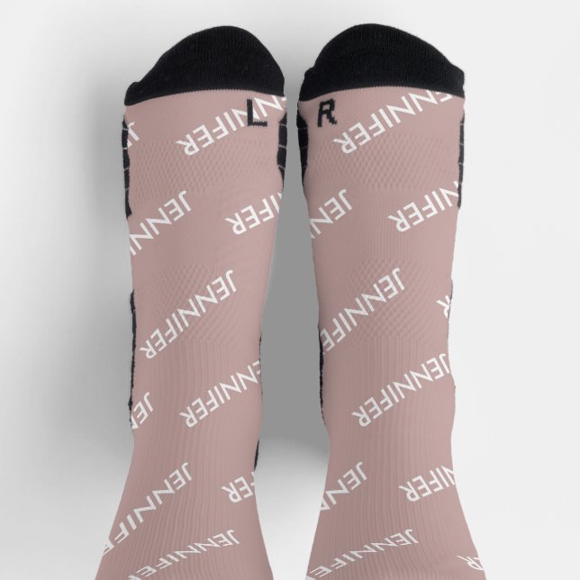 Calcetines Moda moderna que se le llama rosa polvoriento pers (Arriba)