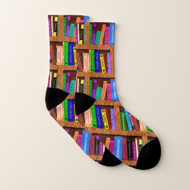 Calcetines Modelo bonito del estante de la biblioteca de los (Par)