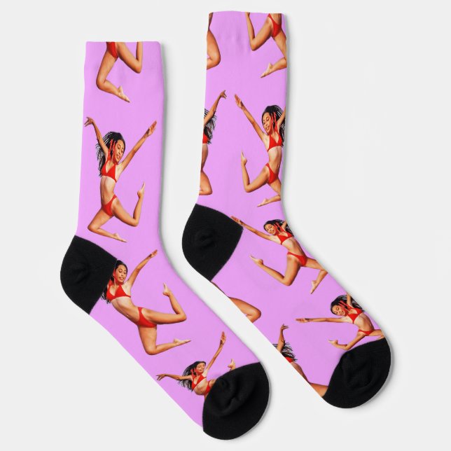 Calcetines Modelo de bikini bailando Thunder_Cove (Derecha)