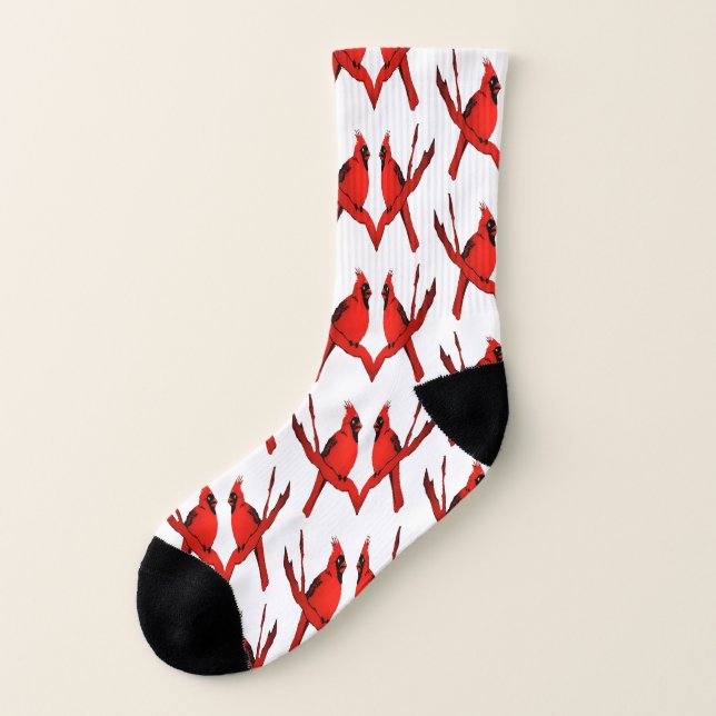 Calcetines Modelo rojo de los cardenales (Parte exterior derecha)