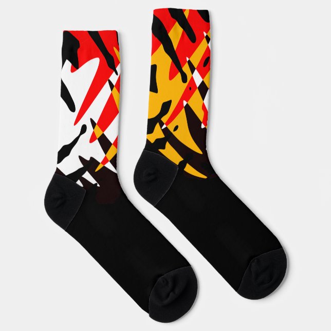 Calcetines Modern 4 Nations Socks Native Tribal Art Socks  (Derecha)