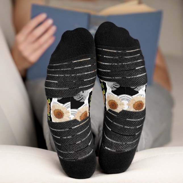 Calcetines Modern abstract floral art (Abajo)