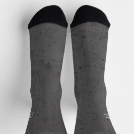 Calcetines Modern Concrete White and Dark Gray