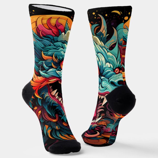 Calcetines Modern Oriental Dragon Majesty (Angular)