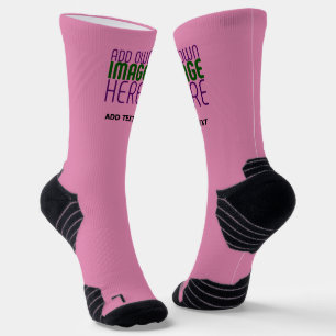 CALCETINES MODERNA PLANTILLA DE TEXTO DE IMAGEN ROSA CALIENTE