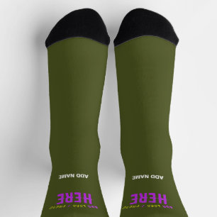 CALCETINES MODERNO EJÉRCITO PERSONALIZADO VERIFICADO VERDE VE