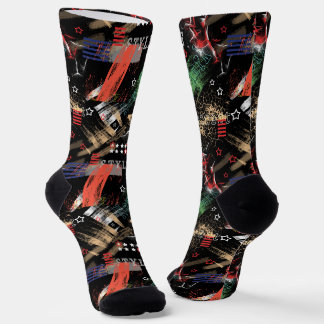 Calcetines Moderno grunge abstracto