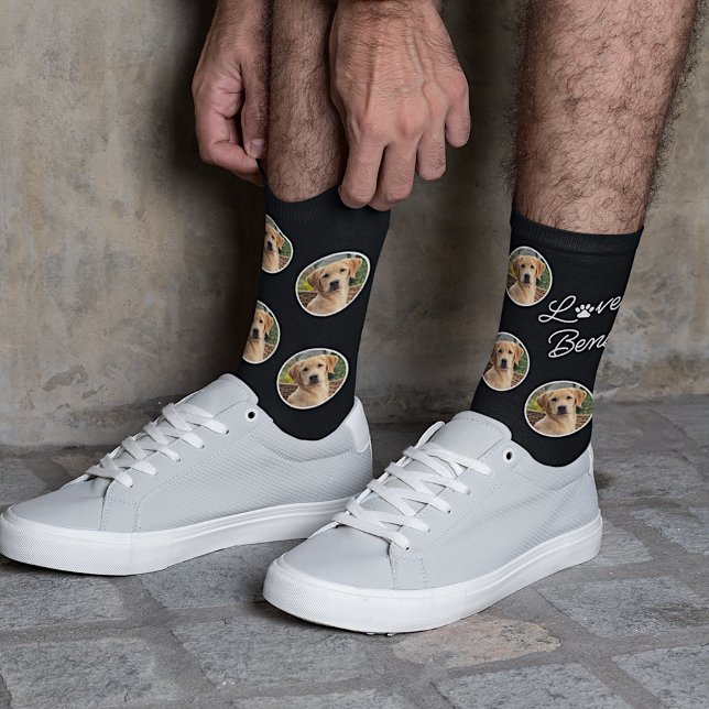 Calcetines Moderno mi mejor amigo foto amor Paw (Subido por el creador)