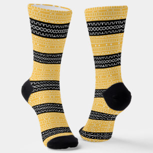 Calcetines modernos de tela de barro Afro Pop