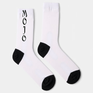 Calcetines mojo de primera calidad en blanco y neg