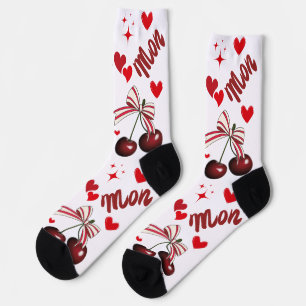 Calcetines Mon Cheri Cherry divertido de la tripulación Premi