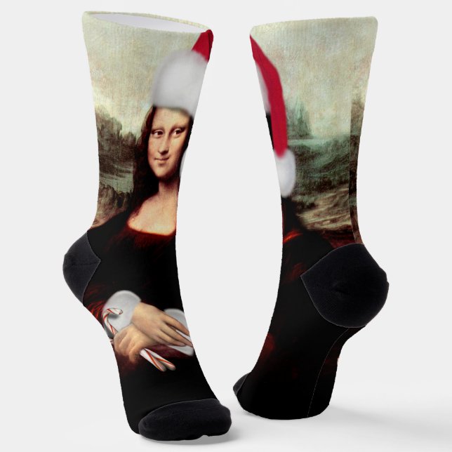 Calcetines Mona Lisa Navidad (Angular)