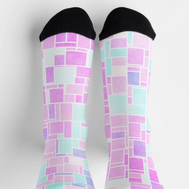 Calcetines Mondrian Pastel 2 (Arriba)