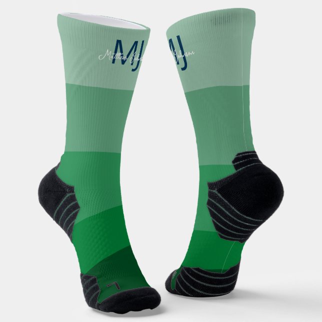 CALCETINES MONOGRAM INICIALMENTE NOMBRE PATRÓN DE LÍNEA GRADI (Angular)