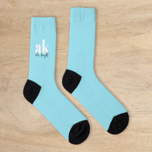Calcetines Monograma de firma retro