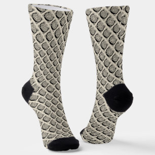 Calcetines Monograma de letra C con nudo celta vintage