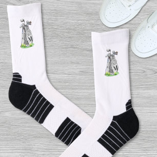 Calcetines Monograma inicial de golf personalizado