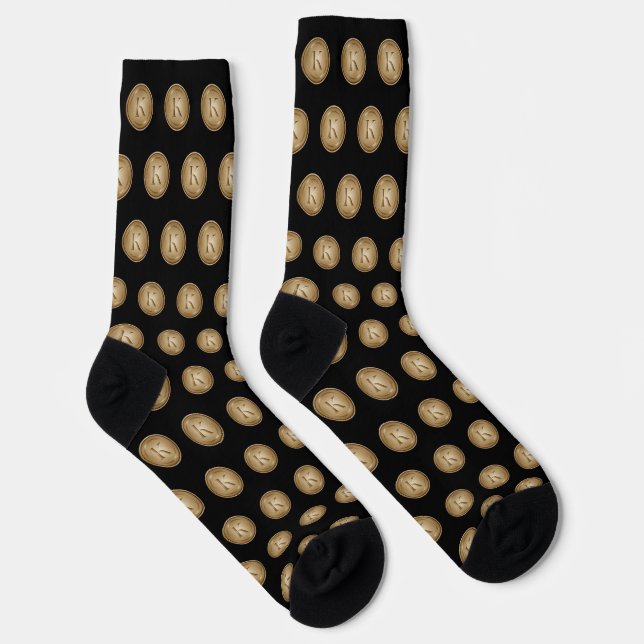 Calcetines Monograma "Letra K" (Derecha)