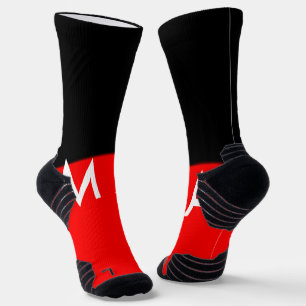 Calcetines Monograma simple añada su letra de nombre man mini