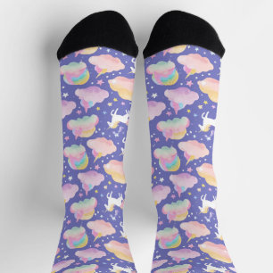 Calcetines Morple Cute Rainbow unicorn chicas de cumpleaños
