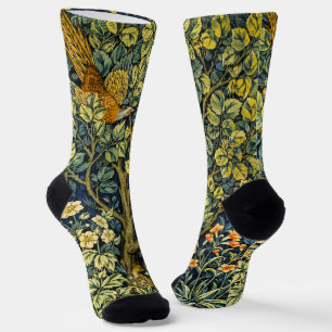 Calcetines Morris Vintage Pheasant Squirrel & Flower Pattern