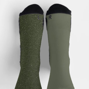 Calcetines Moss Green Duo Crew Socks - Personalizable masculi