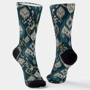 Calcetines Motivos africano boho estampado floral ikat