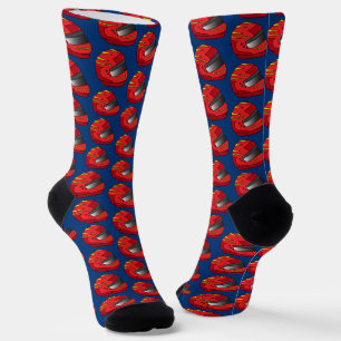 Calcetines Motociclista motociclista Casco de choque Biker