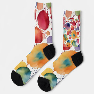 Calcetines Muchas salpicaduras brillantes en acuarela