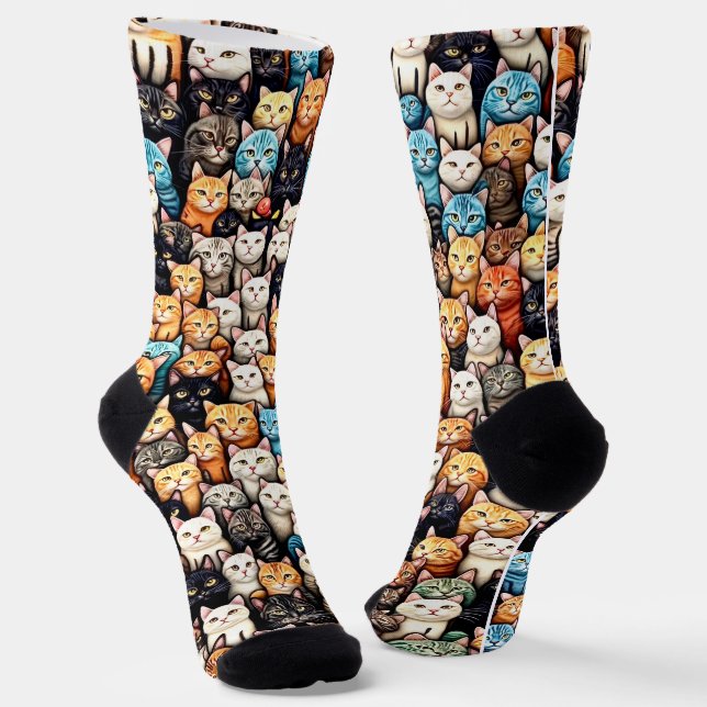 Calcetines Muchos Gatos  (Angular)