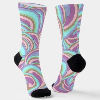 Calcetines Multicolor Swirls Pattern