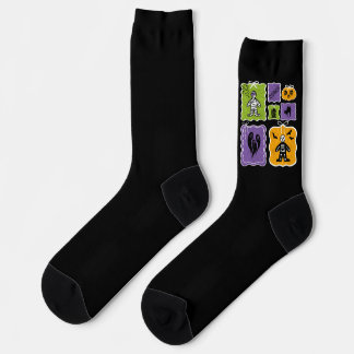 Calcetines Mumami de personajes de Halloween y esqueleto