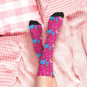 Calcetines Muñecas japonesas - Patrón kokeshi