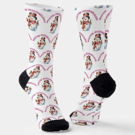 Calcetines Muñecos de Nieve de Invierno Mágico