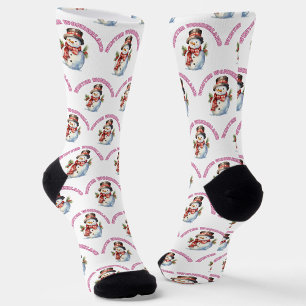 Calcetines Muñecos de Nieve de Invierno Mágico