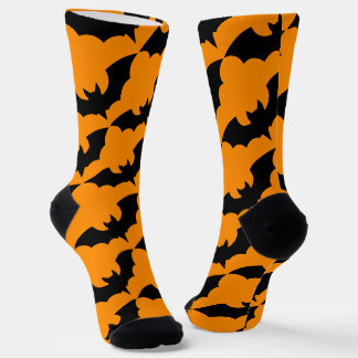 Calcetines Murciélagos de Halloween Gráficos Dementes