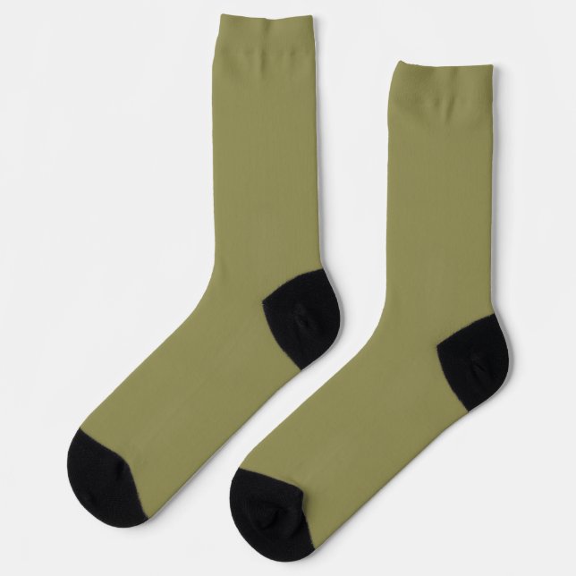 Calcetines Murugi Wear Mossy Gold  Sustainable Premium (Izquierda)