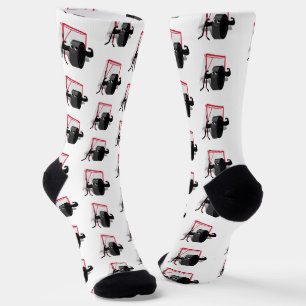 Calcetines Músculos en Puck de Hockey sobre Hielo