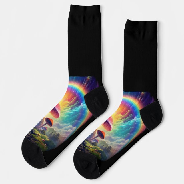 Calcetines Museo del cielo arcoiris (Izquierda)