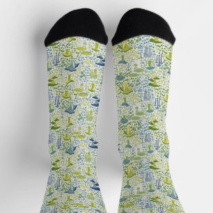 Calcetines Mushroom retro verde